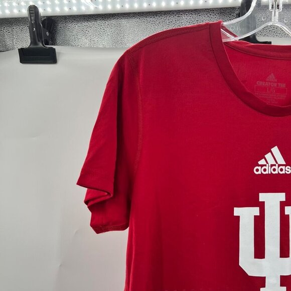 Adidas Women's Indiana University Short Sleeve Creator Tee Red/White Size Large - Picture 4 of 8